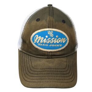 Mission Taco Joint Trucker Hat Black One Size Adjustable Mesh Back The Duke